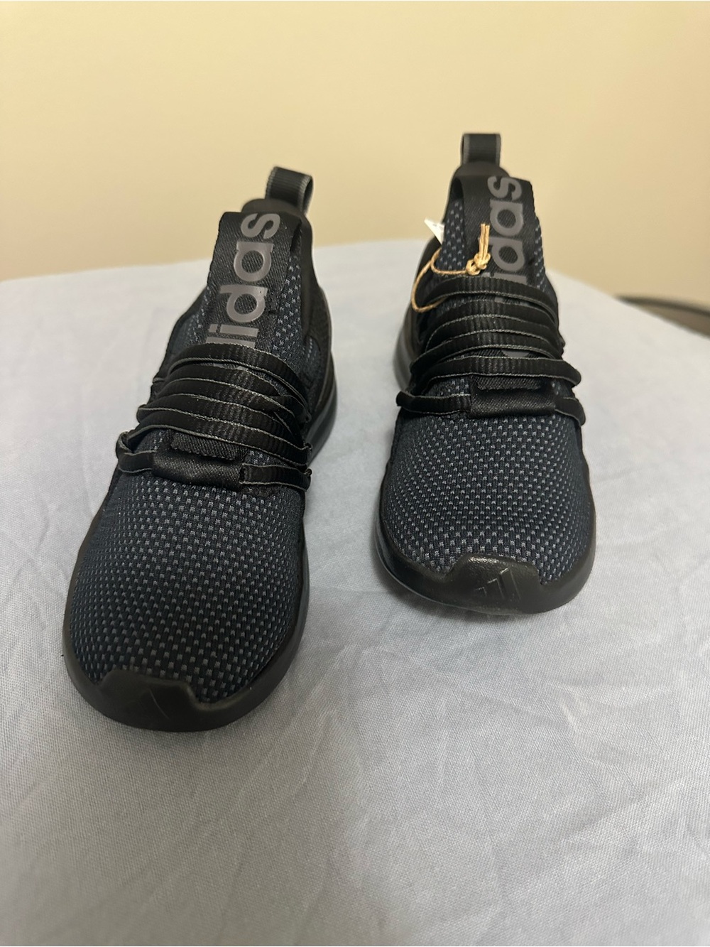 adidas Kids Black Knit Slip-On Athletic Sneakers